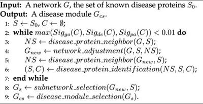 Locally Adjust Networks Based on Connectivity and Semantic Similarities for Disease Module Detection